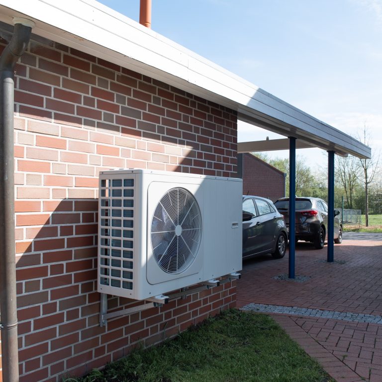 Air,Source,Heat,Pump,Fitted,Outside,A,New,Home,Development